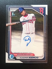 2024 Bowman Chrome Vladimir Asencio Prospect Autographs #CPA-VA Boston Red Sox