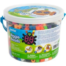 Perler Biggie Beads Bucket, 1,200 Assorted Colors of Beads