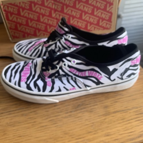 Ladies Vans Size 5.5 Bnib Black White Purple - Picture 6 of 12