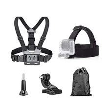 4 in 1 Chest Strap and Head Mount for Gopro Hero 12, 11, 10, AKASO ... Fast Ship