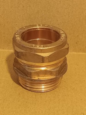 28mm Kompression auf 1'' BSP Messing Außengewinde gerade Verbinder 
