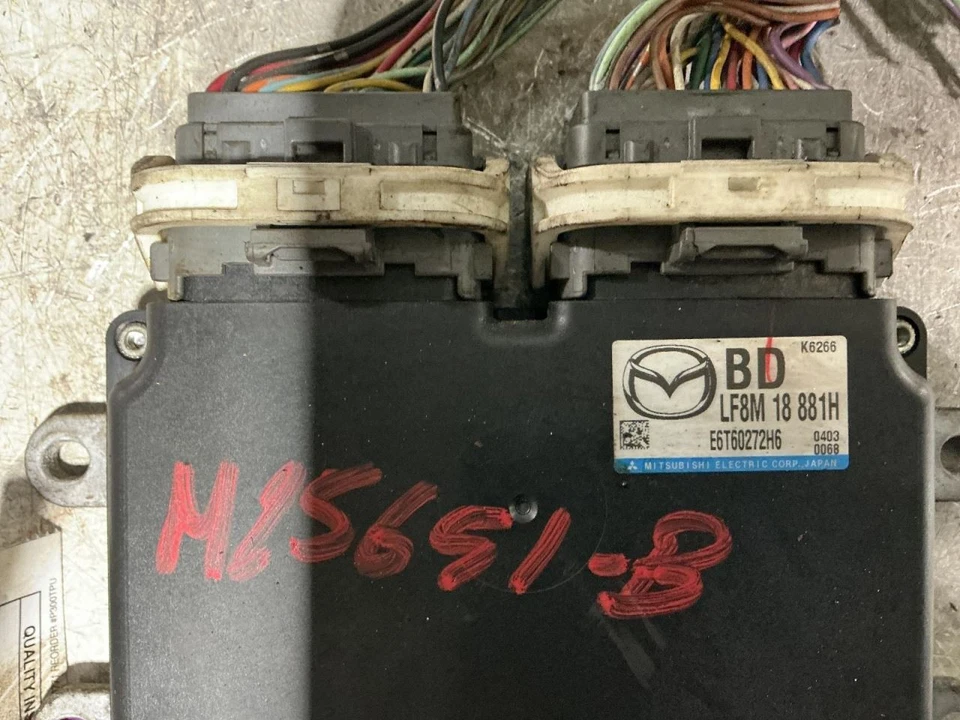 MAZDA 3 Fits 2010 Engine ECM 2.0L AT ID LF8M18881C THRU H 856746 Foto 2 de 4