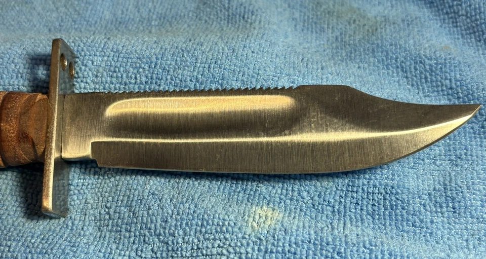 Cuchillo de supervivencia Camillus N.Y. U.S.A Jet Pilot hoja de 5 pulgadas Foto 3 de 4