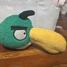 Angry Birds Hal Toucan Green Bird Plush 5 tall 9 long No Sound