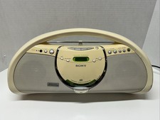 Vintage Sony Boombox ZS-Y3 Radio CD-R/RW - For Parts Or Repair Won  t Read CDs 
