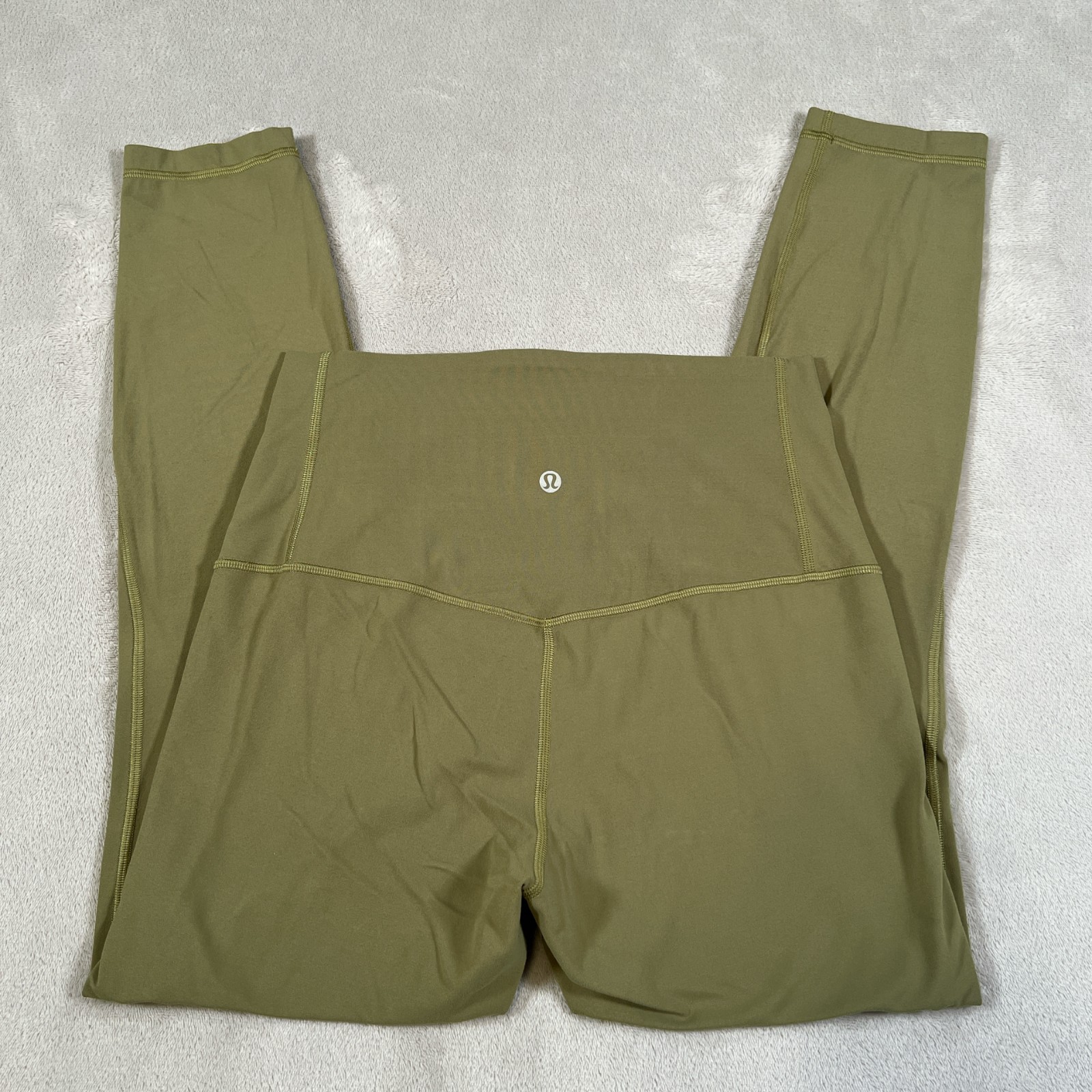 Lululemon Unlimit High-Rise Pants Women's 8 Green Tight 25" Nulu Fabric Leggings