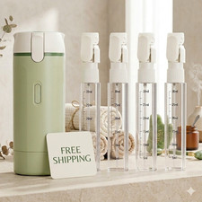 Portable 4 in 1 Travel Toiletry Bottles Refillable Shampoo Lotion Container