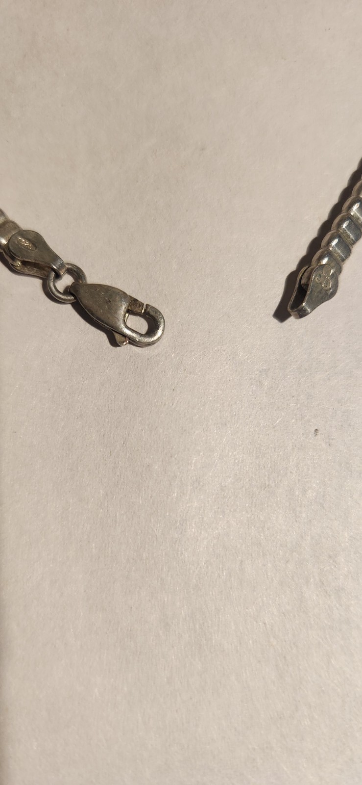 CLEOPATRA STYLE 17" SOLID STERLING SILVER NECKLAC… - image 2