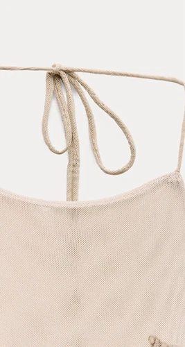 Vestido de tul con estampado de caparazón de Zara agotado - Imagen 6 de 7