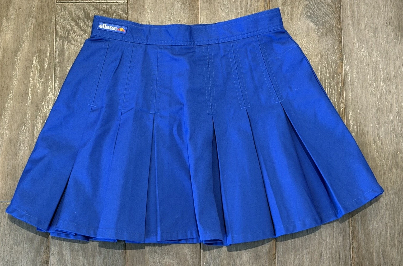 Vintage Ellesse Pleated Skirt Blue Size 44