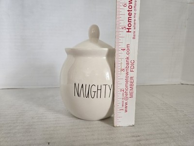 Rae Dunn Artisan Collection by Magenta NAUGHTY Jar w/Lid FREE SHIPPING