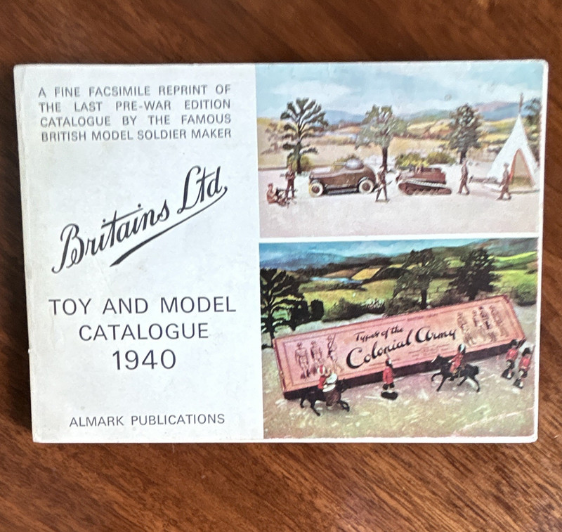 Britains Ltd 1940 Toy & Model Catalogue Facsimile Reprint Almark 1972