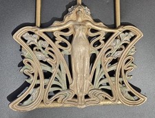 Antique Art Nouveau Lady of the Sea Bronze Book Holder