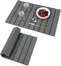Large Stone Drying Mat for Kitchen Counter, 24"x16" Diatomaceous Earth Dish