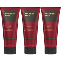 Marbert Man Classic 3 X 200 Ml Bath & Showergel Bade- Und Duschgel Set