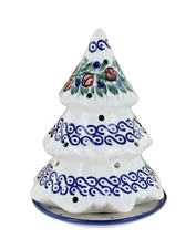 Blue Rose Polish Pottery Berry Tree Luminary