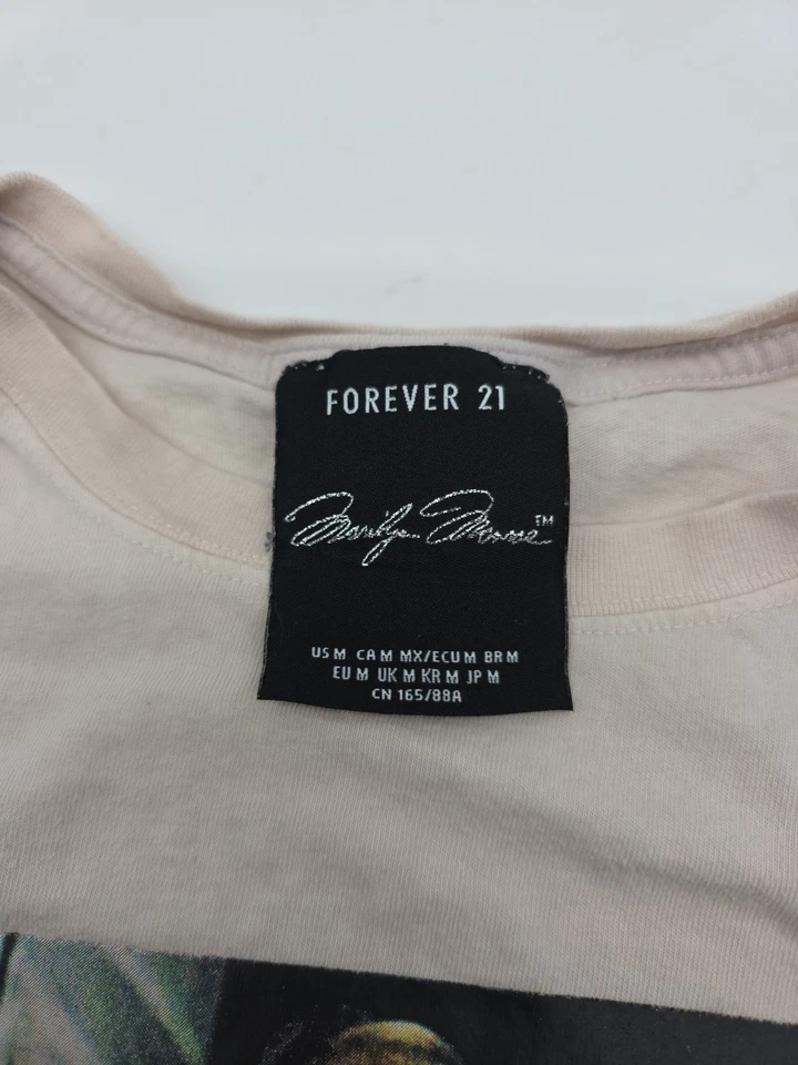 Camiseta Forever 21 Marilyn Monroe Blush No Angel Gráfica Mujer Mediana. #37701 Foto 3 de 4