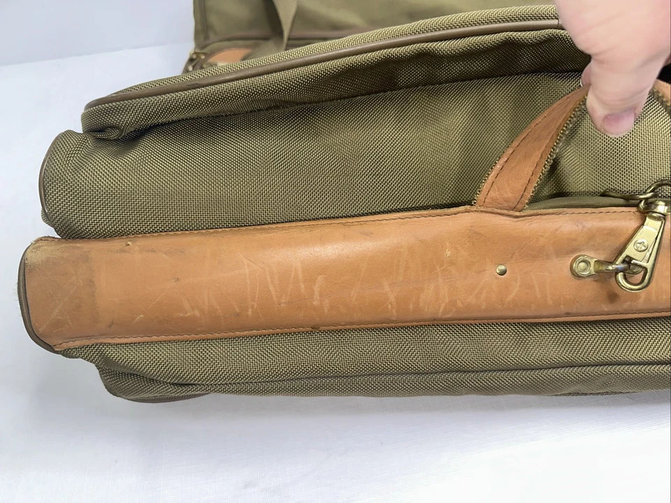 Hartmann складная подвесная сумка для одежды дорожная ручная кладь костюм ремень кожа нейлон - Изображение 4 из 4