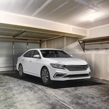 17.4x6.6ft Garage Floor Mat, Oil Absorbent, Washable, Non-Slip, Waterproof Ca...