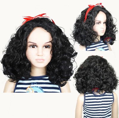 Snow White Disney Princess Cosplay Wigs Kids Children Girl