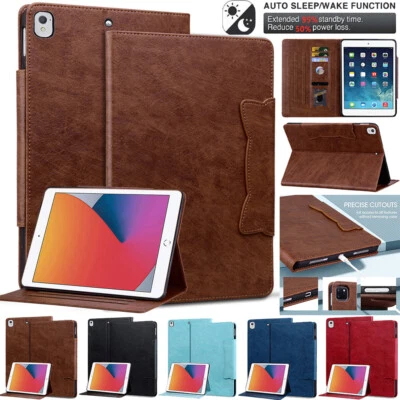 Smart Leather Case Cover For iPad 6/7/8/9/10/11th Gen Air 11 Pro 12.9 13 M5 2025 - Image 1 of 4