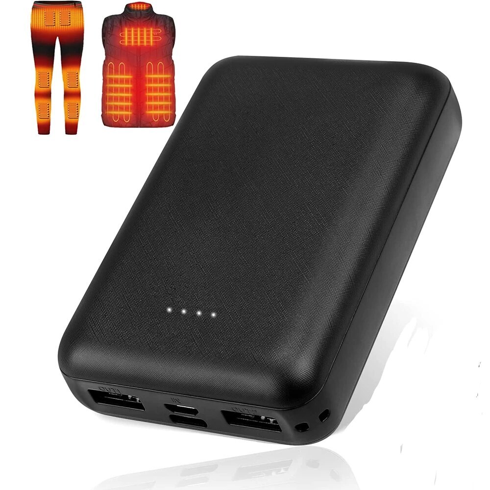 10000mAh Power Bank For Heating Vest Jacket USB Fast Charging External Battery-image