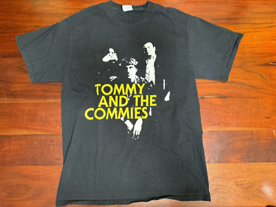 TOMMY AND THE COMMIES SHIRT MEDIUM 18.5x26.5'' PUNK ROCK BAND