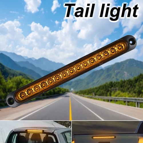 2X Sequential Indicator 30 LED Tail Lights Slim Strip Trailer Truck Stop 12-24V - Picture 5 of 13