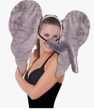 Elephant Ears and Tail Set - Gray - Costume Accessory - One Size