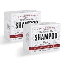 J·R·LIGGETT'S All-Natural Shampoo Bar for Hair, Original Formula 2 Pack 3.5 Oz