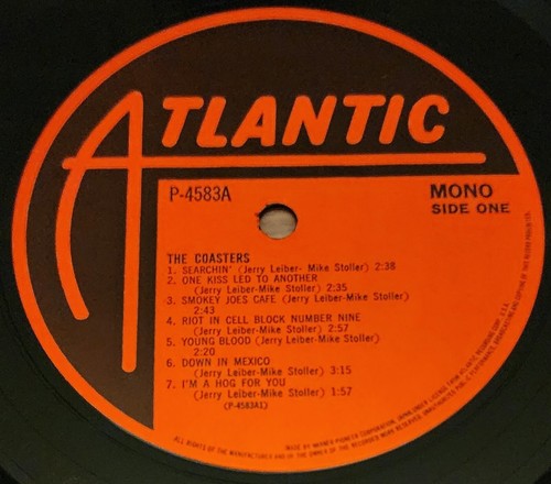 The Coasters (self-titled) Vinyl LP Atlantic P-4583A 1979 Compilation Japan MONO - Picture 4 of 5