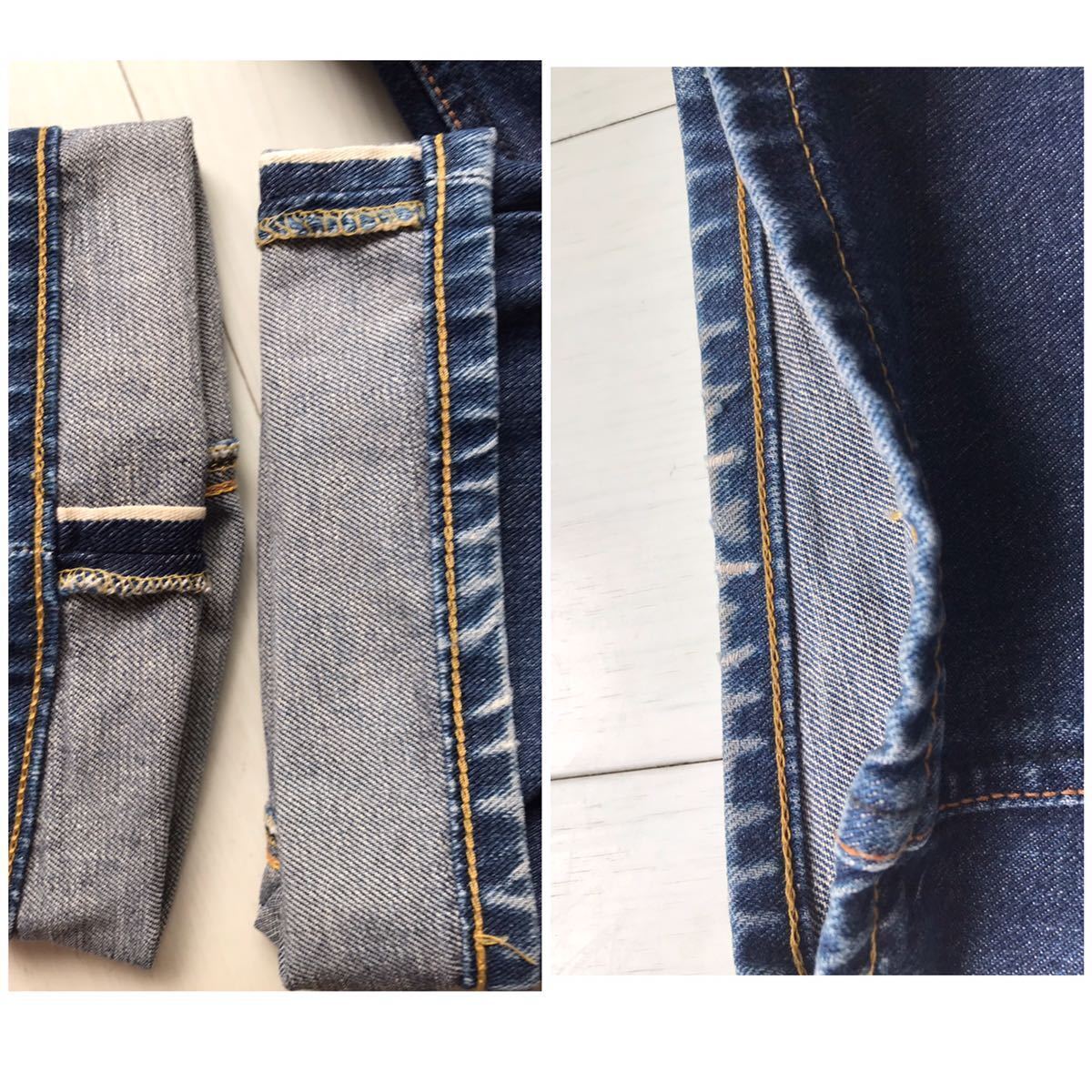 Lee Denim With One Ear Selvedge 70 Vintage Reprod… - image 9