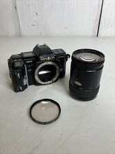 Minolta Maxxum 7000 35mm SLR Film Camera W/ Promaster Spectrum 7 Zoom Macro Lens