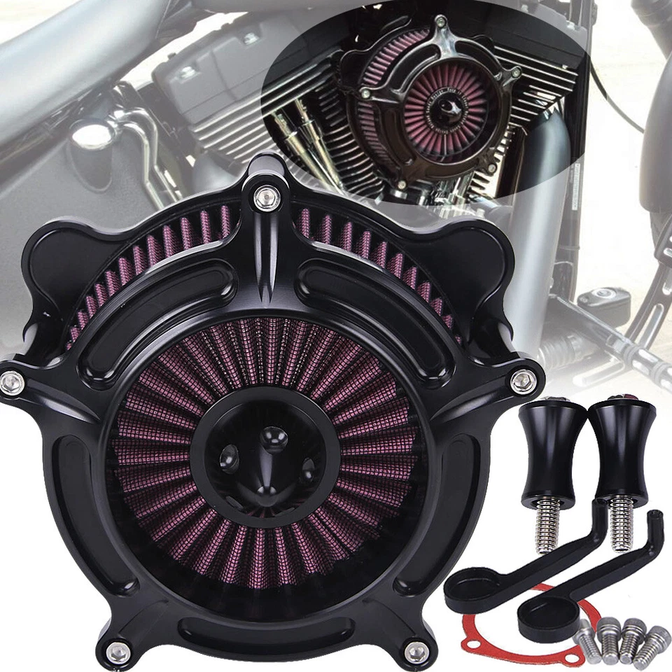 Filtro de admisión de clavos de filtro de aire para Harley Dyna FXD FXDL FXDWG FXDX 1993-2017 Foto 3 de 4