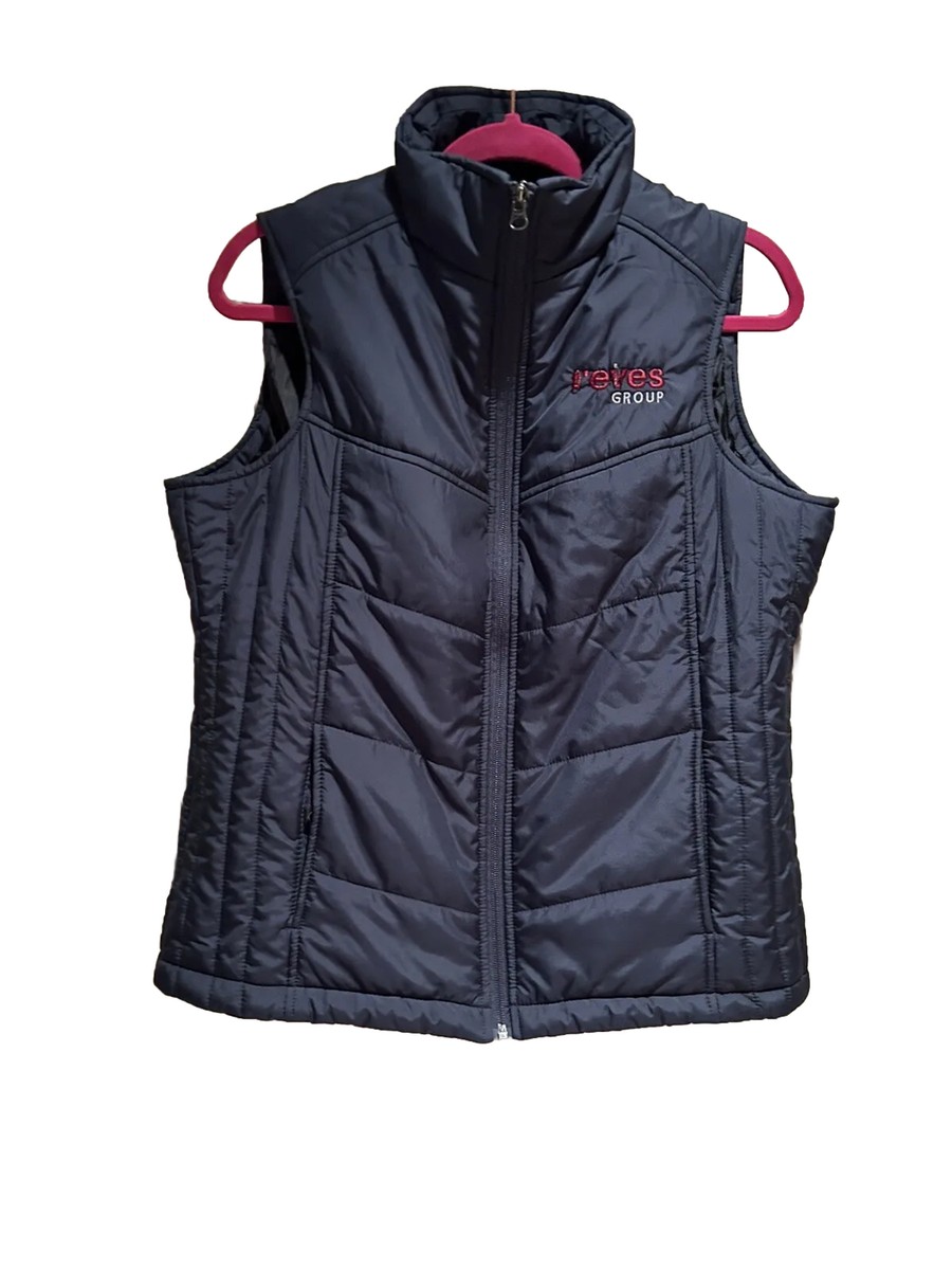 🦺Port Authority Women's Navy Puffer Vest Size Ladies M Full Zip