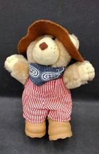 Furskins Dudley Teddy Bear Plush 7" Appalachian Artwork 1986 Vintage