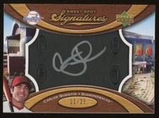 2007 Sweet Spot Signature Black Glove Leather Silver Ink /25 Carlos Quentin Auto