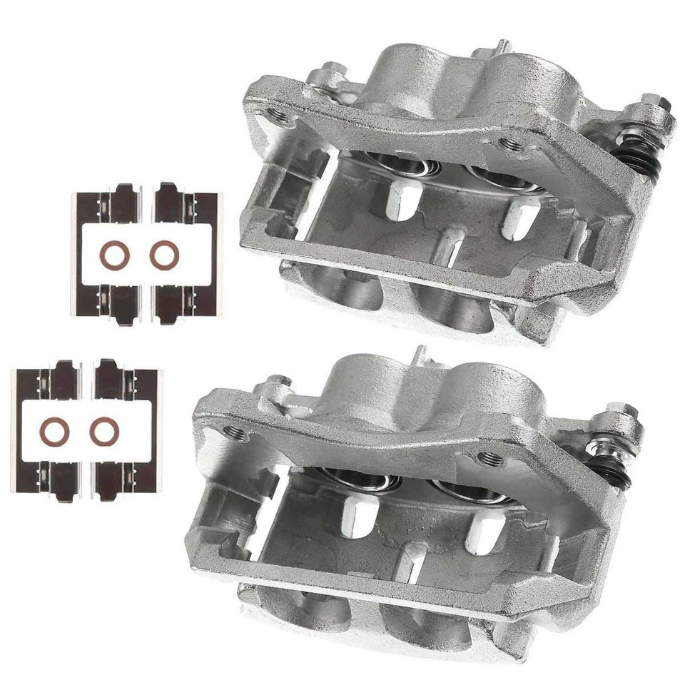 Front Left & Right Disc Brake Calipers with Bracket for Honda Pilot 2009 - 2015 - Image 4 of 4