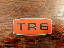 Triumph Red TR6 Badge Grill Logo 3"+ Vinyl Full Color Sticker Label Graphic