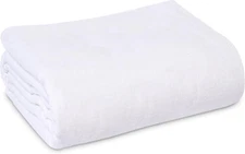 Linteum Textile Cotton Blended Hospital Patient Bath Blanket, Bed Bath Sheet, Tw