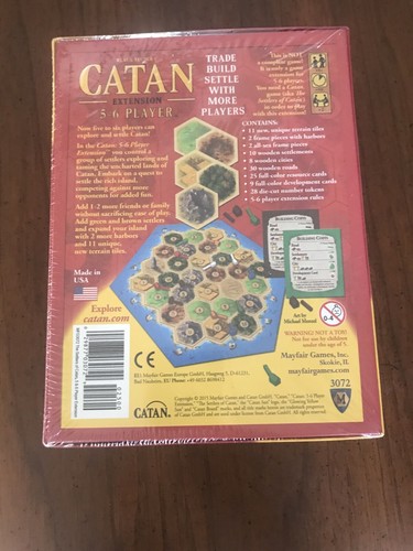 Settlers of Catan 5-6 Player Extension In Plastic - Picture 2 of 2