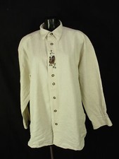 Size L 41/42 embroidery country house wide cut costume shirt cotton TH351