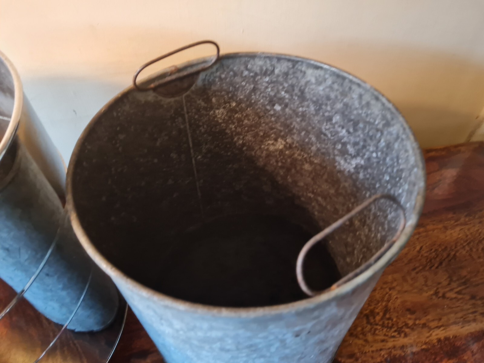 Vintage Metal Coal Bucket 17" eBay