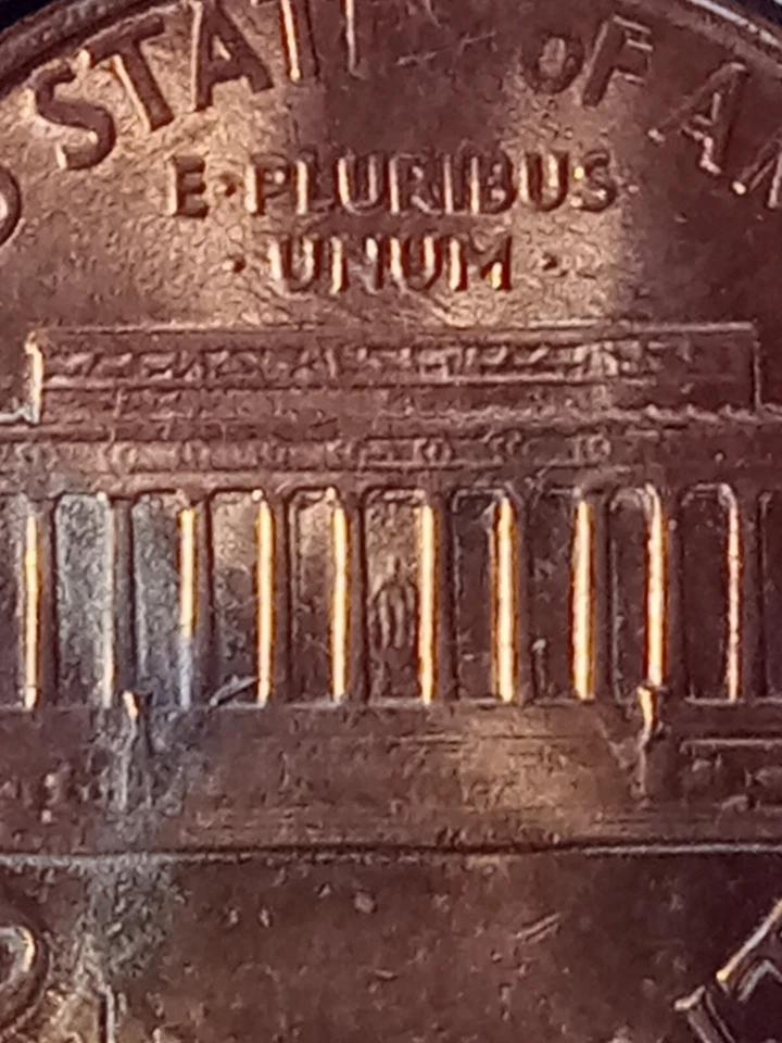 1986 Lincoln With Rev Clad Error, Cracked Planchet & Chip And Much More!! Ms!! - Image 3 of 4