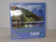 NEW- Peaceful Lake Town 1000 Piece Jigsaw Puzzle