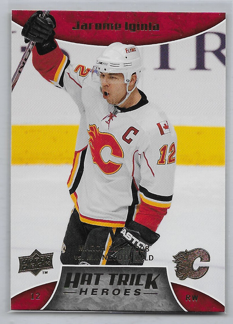 2008-09 Jarome Iginla Upper Deck Series 1 Hat Trick Heroes # HT3