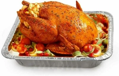 CATERGOLD Large Foil Tray Bake Containers Aluminium Disposable 52 x 33 x 8cm