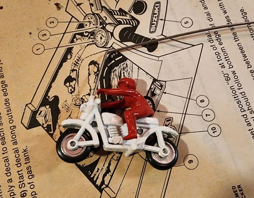 VINTAGE 1978 SCHAPER BAJA BIKE SUZUKI SCRAMBLER MOTORCYCLE U-DRIVE-IT GAME - Picture 13 of 18