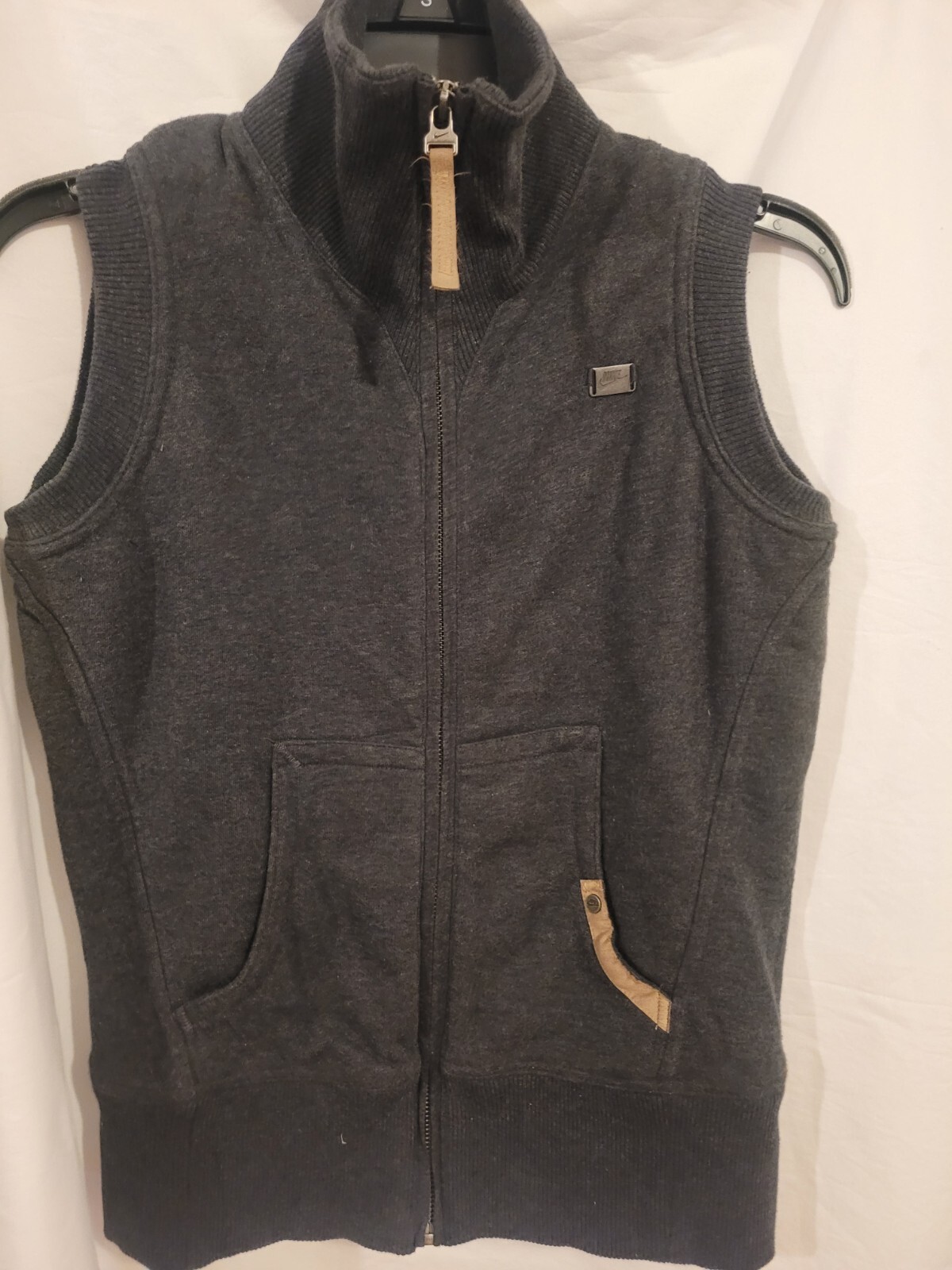 Nike women’s vest size S , Sherpa  lined, Black sleeveless Excellent Condition