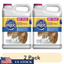 Scented Scoopable Cat Litter 12lb Flushable Lightweight Low Dust Clumping 2 Pack
